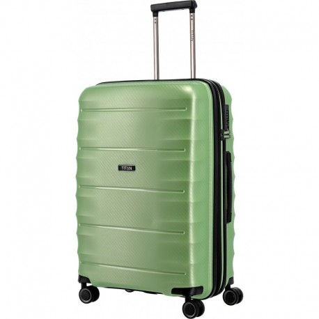 Чемодан Titan HIGHLIGHT/Green Metallic M Средний Ti842405-81